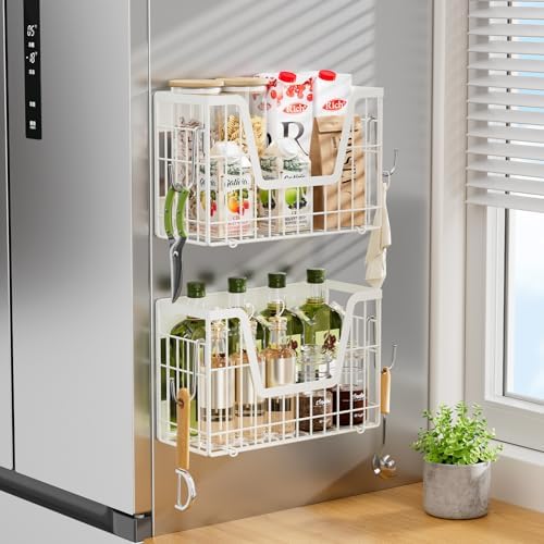 4 Pack Magnetic Shelves For Fridge - Image 6