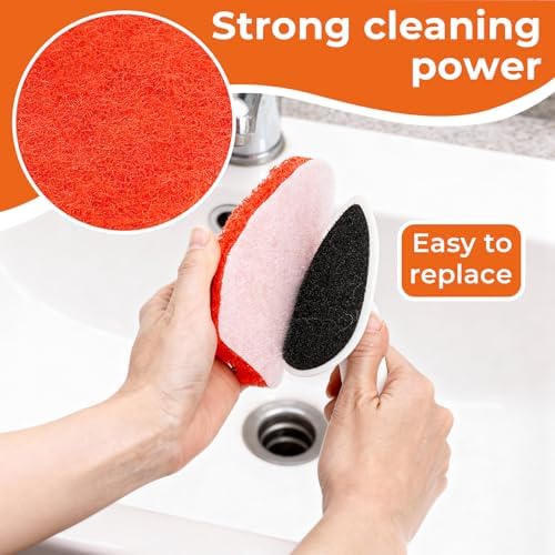6PCS Shower Scrubber Scouring Pads, Refill Pads - Image 2
