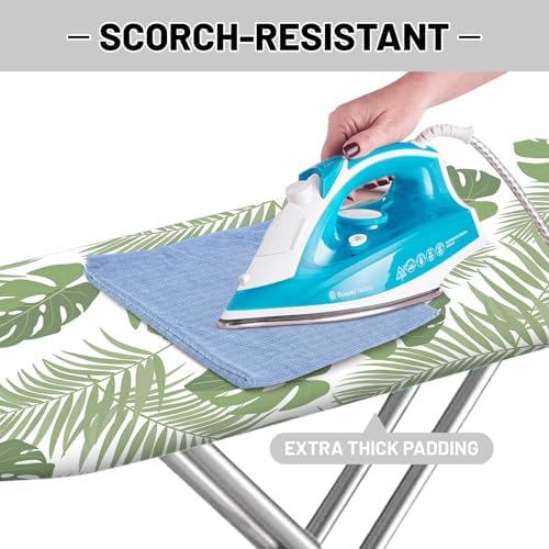 Extra Thick Ironing Board Cover and Pad, 15x54 Ironing Board Cover, Resist - Image 4