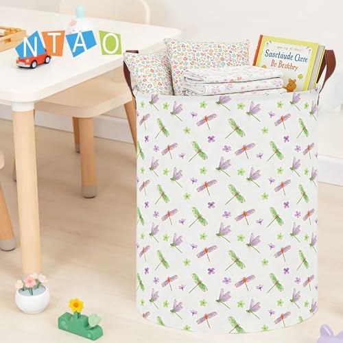 NTAOHAMPER Dragonfly Large Laundry Hamper, Laundry Basket, Baby Nursery Hamper - Image 5