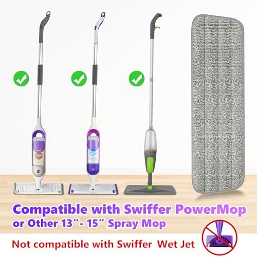 6 Pack Reusable Mop Pads Compatible - Image 2