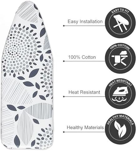 Ironing Board Cover with Two 5MM Thick Feltpads, Fits Standard Ironing Boards - Image 4