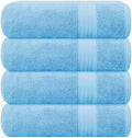 GLAMBURG Premium Cotton 4 Pack Bath Towel Set by GLAMBURG