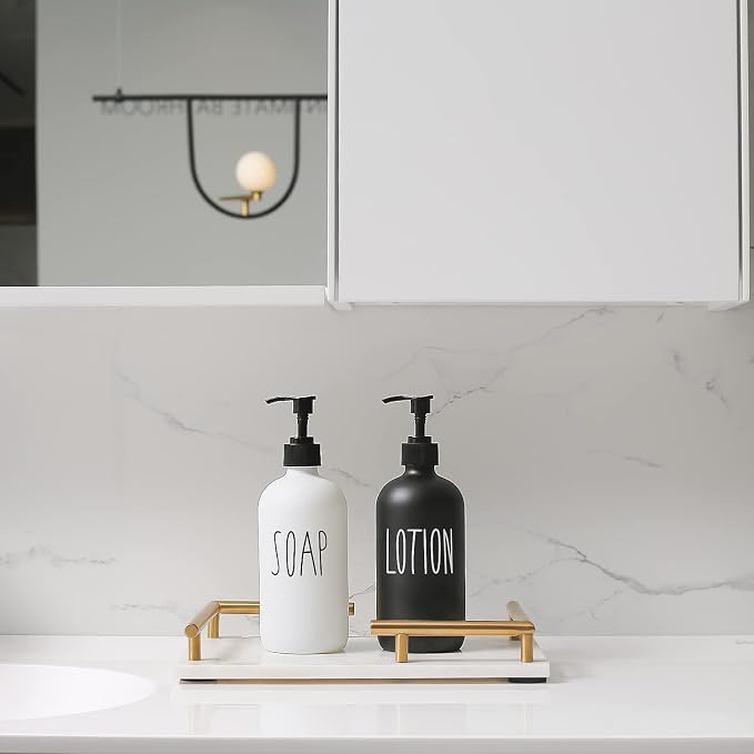 MOMEEMO Soap Dispenser Bathroom Set, Suitable - Image 3