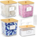 FUSHITON Laundry Pods Storage Container, 3+1 Clear Storage Bins by FUSHITON
