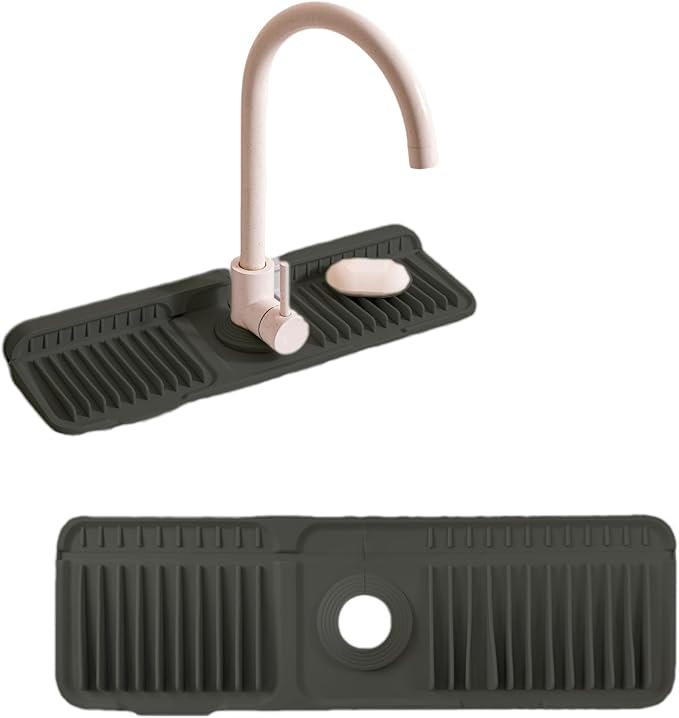 Folding Faucet Mat for Kitchen Sink Upgraded Premium Silicone Splash Guard - Image 4