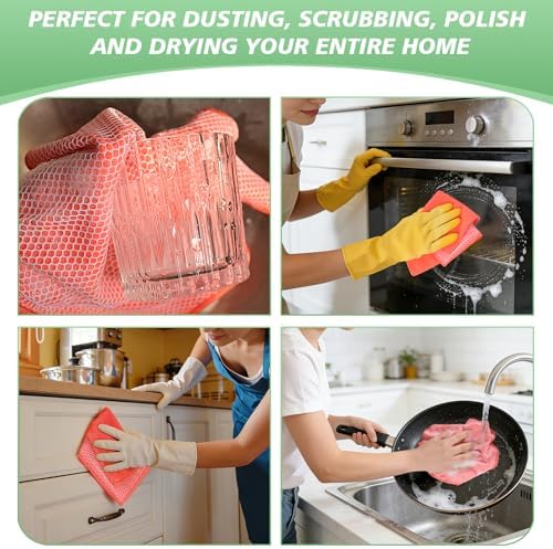 SINLAND Dish Cloth for Washing Dishes Kitchen Washcloth Cleaning Cloth - Image 7