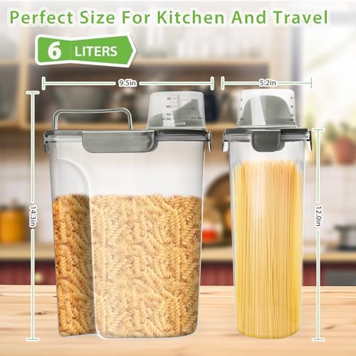 Viretec Rice Storage Container, 5 to 10lb Dry Food Airtight Dispenser, Pet Dog - Image 2