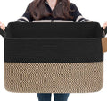 Goodpick 75L Extra Large Woven Blanket Basket by Goodpick