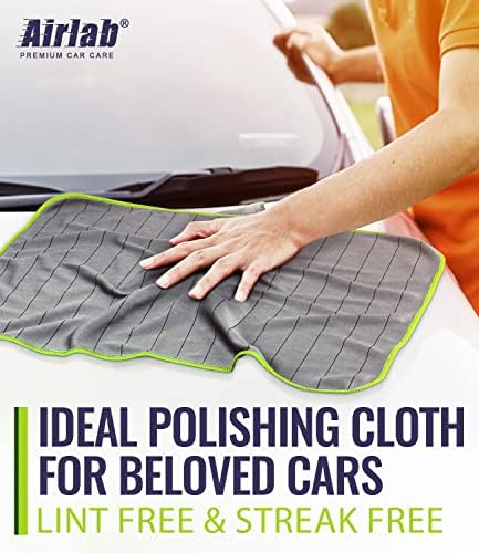 Carbon Microfiber Towels for Car Glass Window Polishing, Light Grey-Green - Image 6