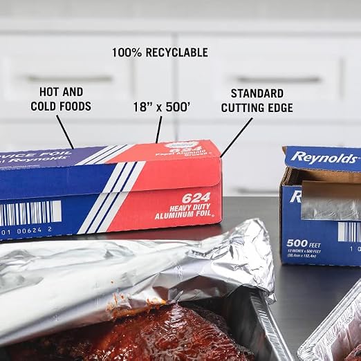 Reynolds Wrap 624 Heavy Duty Aluminum Foil Roll - Image 4