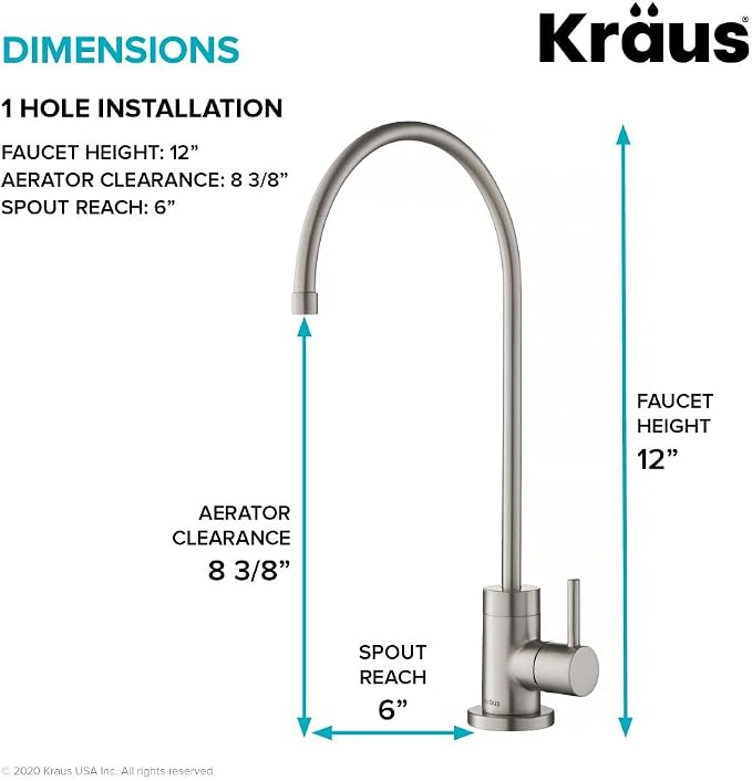 KRAUS Purita 100% Lead-Free Kitchen Water Filter Faucet in Spot Free Stainless - Image 4