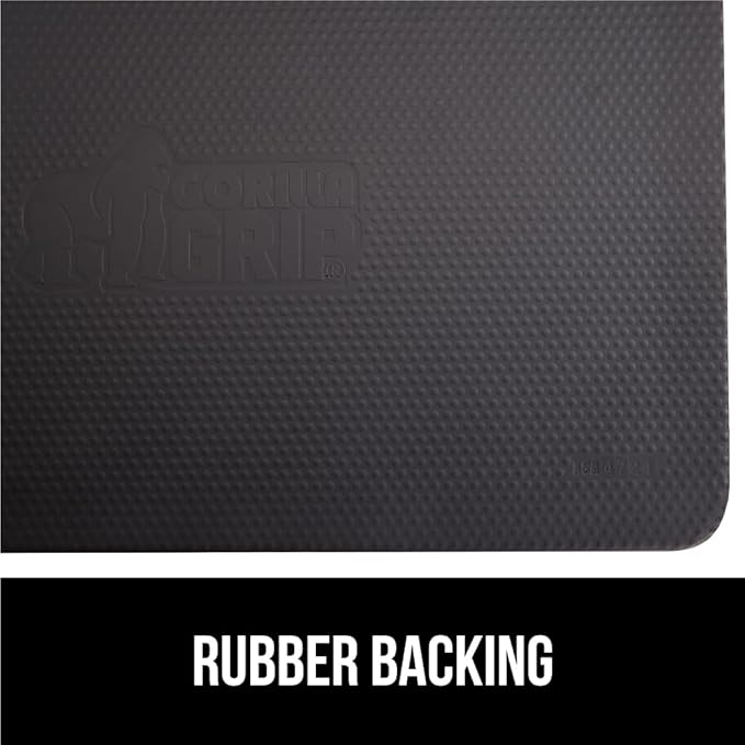 GORILLA GRIP Comfortable Cushioned Kitchen Mats for Floor, Waterproof and Stain Resistant Soft Top, 3/4 Inch Thick Ergonomic Standing Desk Anti Fatigue Mat, Foam Supports Ankles and Feet, 20x32, Taupe