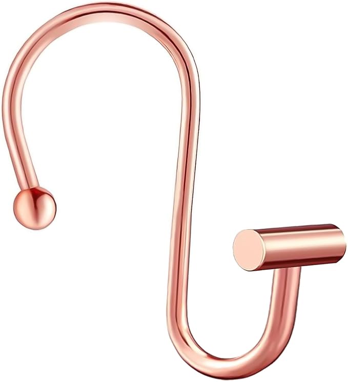 Gracelife Shower Curtain Hooks, T-Bar Decorative Hooks Hangers by Gracelife
