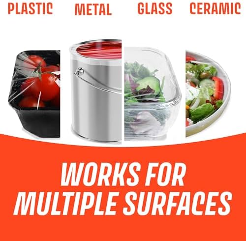 Saran Cling Plus Clear Plastic Wrap, Food Storage, Easy Dispense, 200 Sq Ft Roll - Image 5
