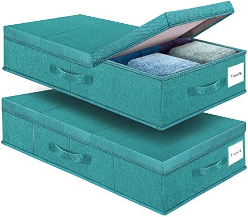 Supowin 2Pack Large Underbed Storage Containers Bin by Supowin