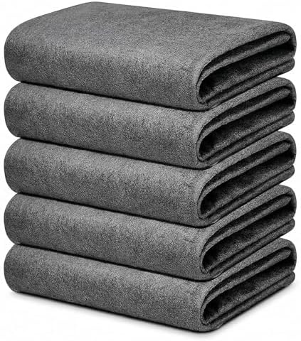 5 Pack Microfiber Cleaning Cloths — Lightweight, Lint-Free & Streak-Free Towels by MUAECH%E2%80%94%E2%80%94MakeUAnElegantHOME