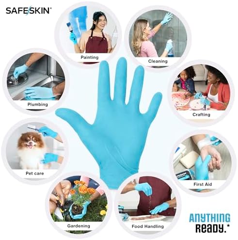 SAFESKIN Disposable Nitrile Gloves in POP-N-GO Pack Medium Duty, Powder-Free - Image 2