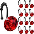 Sunlit Luxury Design Round Red Diamond Crystal Gem Bling by Sunlit