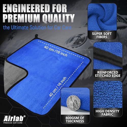 Airlab Microfiber Towels Cars Wash Drying Cleaning Cloth - Image 2