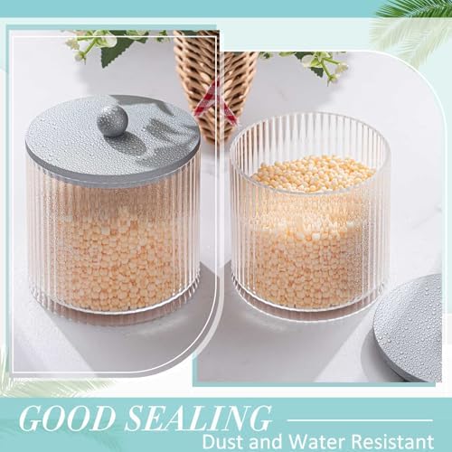 6 Pcs Plastic Holder Dispenser Bathroom Jars - Image 3
