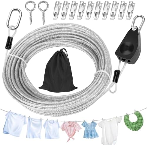 Windspeed Retractable Clothesline Outdoor Heavy Duty Travel Clothesline by WINDSPEED