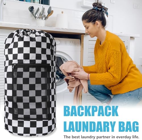 Laundry Bag Backpack, Extra Large Travel Laundry Bag - Image 2