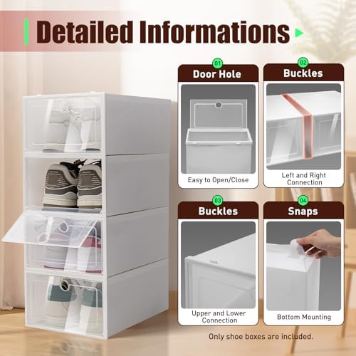20 Pack Foldable Shoe Boxes - Image 5