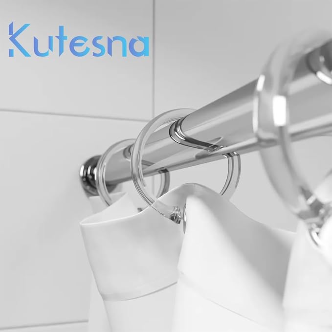 Kutesna 12 PCS Plastic Shower Curtain Rings, Resin Materials, Rust-Proof - Image 5