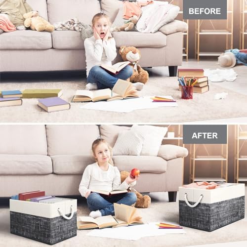 Fab totes Storage Bins 3-Pack, Foldable Storage Baskets - Image 5