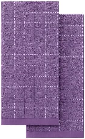 Homaxy 100% Cotton Terry Kitchen Towels, 2 Pack by Homaxy