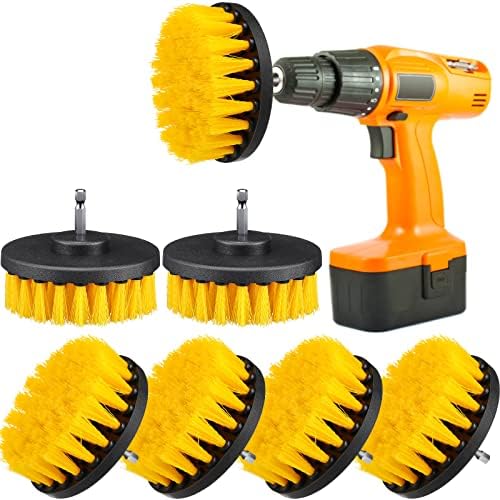 Remerry 6 Pcs Drill Brush Attachment, Power Scrubber Cleaning Kit by Remerry