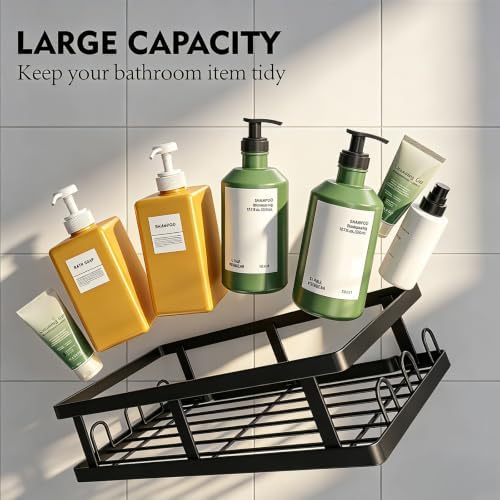 Youvip Black Shower Caddy, 6 Pack - Image 3