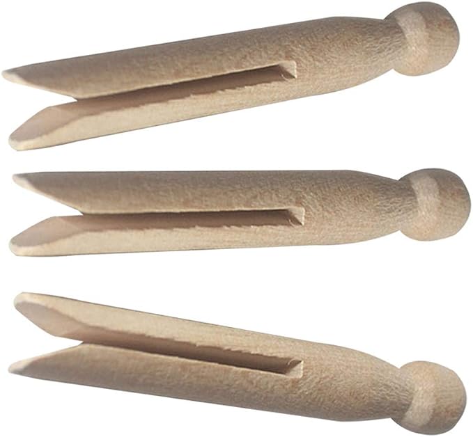 Round Wooden Clothespins - Image 9