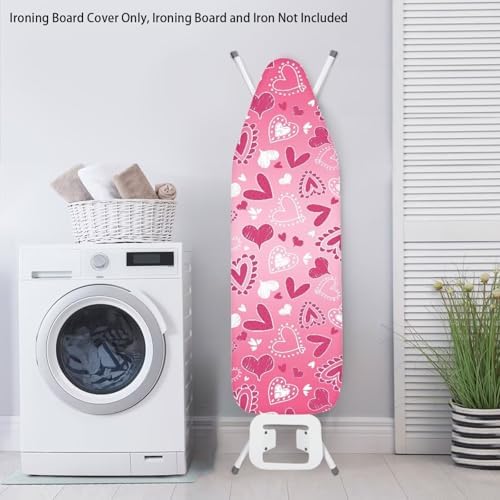 Pink Heart Ironing Board Cover Valentines Day Iron Board Cover Romantic - Image 3