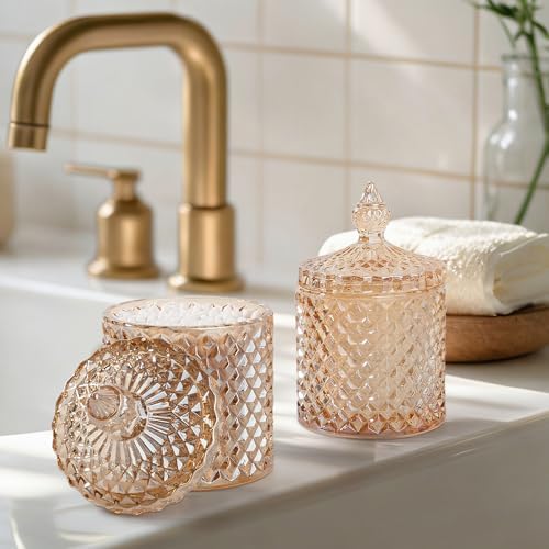2 Pack Qtip Holder Apothecary Jars - Image 2