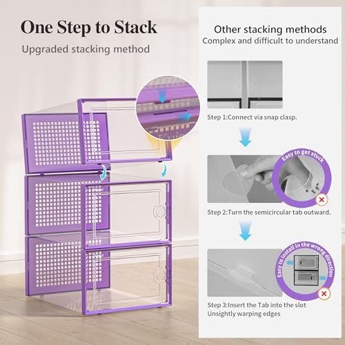 Kuject X-Large Shoe Storage Boxes 12 Pack - Image 4