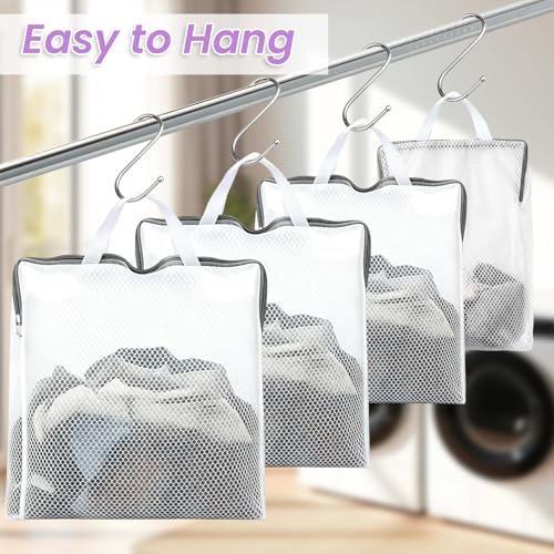 4 Pcs Hanging Mesh Laundry Bags - Image 2
