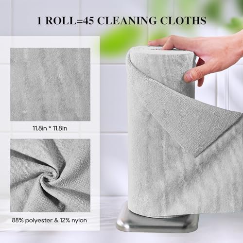 Microfiber Cleaning Cloth Roll 45 Pack, Tear Away - Image 5