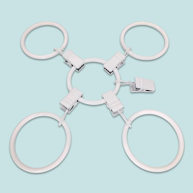 40 Pack Metal Curtain Rings - Image 8