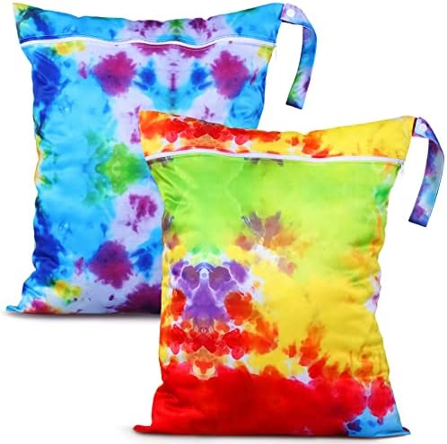 Shappy 2 Pack Wet Dry Bag Travel Laundry Waterproof, Tie Dye Style by Shappy