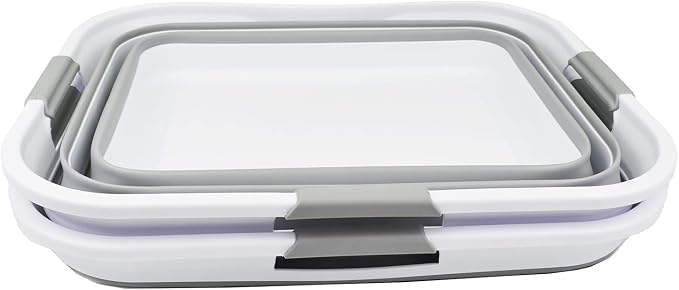 SAMMART 42 Collapsible Plastic Laundry Basket, Foldable Pop Up Storage - Image 5