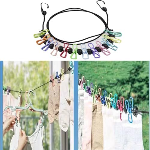 2 Pack Portable Travel Clothesline ，Retractable Portable Clothesline - Image 5