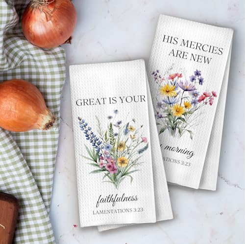 Floral Christian Kitchen Towels - Image 4