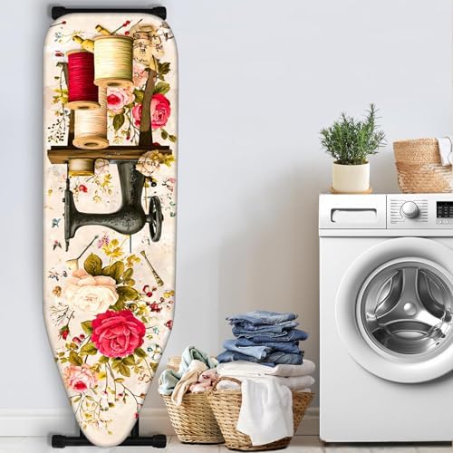 Nuxovilar Sewing Machine Flower Ironing Board Cover 15x54 Polyester - Image 3