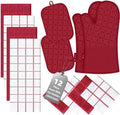 Oven Mitts Kitchen Towels and Dishcloths Pot Holders Sets, Oven Gloves Kitchen by BSKSSK