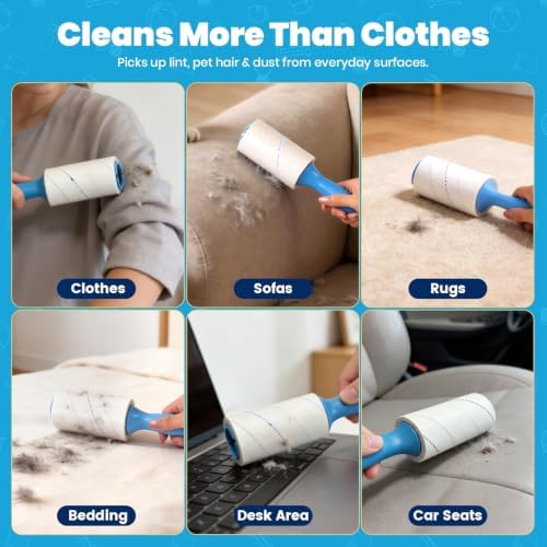 Extra Sticky Lint Roller for Pet Hair, 800 Sheets - Image 5