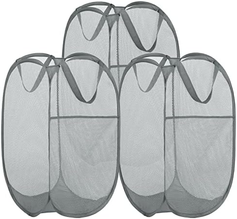 BATTOO Deluxe Strong Mesh Pop up Laundry Hamper Basket by BATTOO