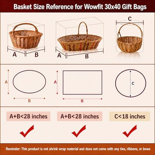 Wowfit 30x40 Extra Large Cellophane Bags - Image 4