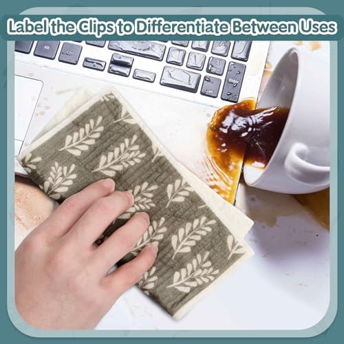 Lucomb 10 Pack Swedish Dishcloths Reusable- Cellulose Cotton Swedish Dish - Image 2